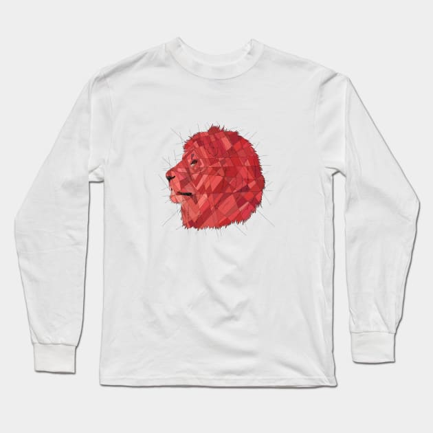 Red Lion Long Sleeve T-Shirt by Blacklightco